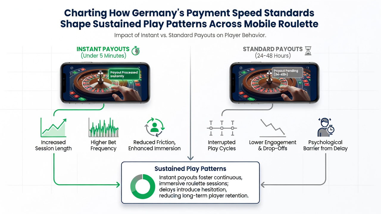 Grafische Darstellung von Spielmustern bei mobilen Blackjack- und Roulette-Sitzungen unter Berücksichtigung von Transaktionsgeschwindigkeiten