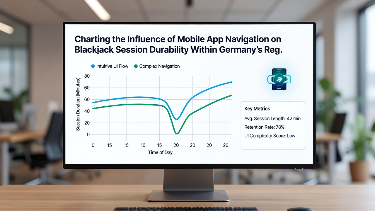 Detailansicht einer Blackjack-App mit integrierten Schutzfunktionen und übersichtlicher Navigation