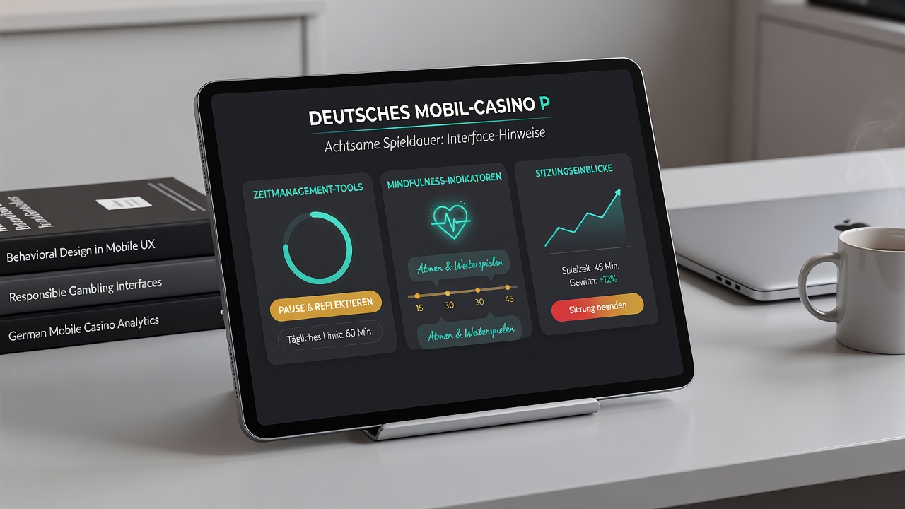 Beispielhafte Darstellung personalisierter Zeitlimits in mobilen Casino-Apps