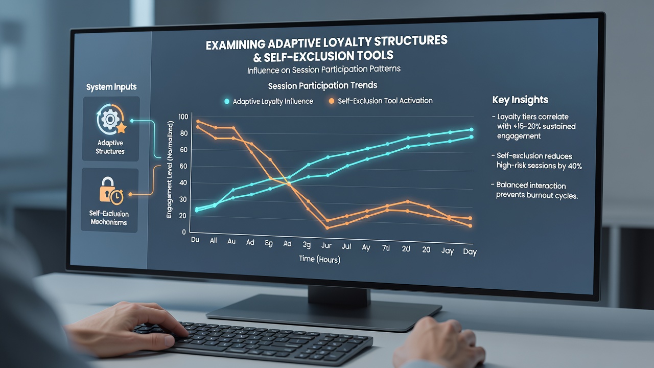 Analyse von Roulette-Sitzungsdaten mit Loyalty- und Self-Exclusion-Integration auf Tablet