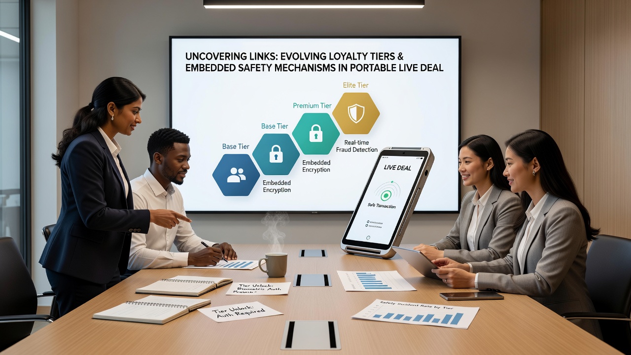 Darstellung von Sicherheitsmechanismen und Treueintegration in einer Live-Dealer-App auf Tablet und Smartphone